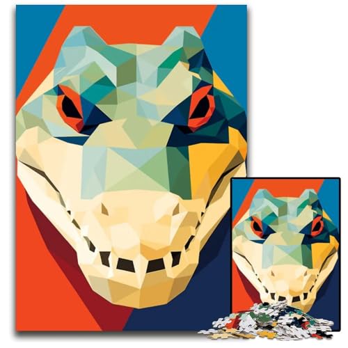 Puzzle 1000 Teile für Erwachsene Tier minimalistisch Flache Bauchmuskeln Holzpuzzle Denksportaufgabe und Heimdekoration 1000 Teile (75 x 50 cm) von ZZQWIPEIS