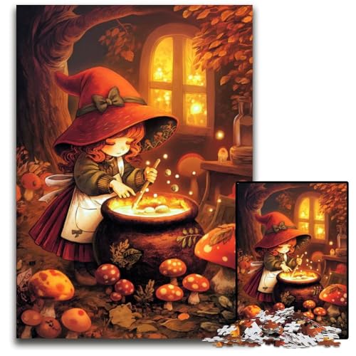 Puzzle für Erwachsene 1000 Teile „A Stir of Magic Holzpuzzle perfekt für Familienspaß Partyspiele Geburtstagspartygeschenke 1000 Teile (75 x 50 cm) von ZZQWIPEIS