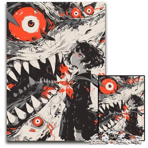 Puzzle für Erwachsene 1000 Teile Abnormal Core schwierige Puzzles für Erwachsene anspruchsvolles DIY-Denkspiel für Teenager 1000 Teile (38 x 26 cm) von ZZQWIPEIS