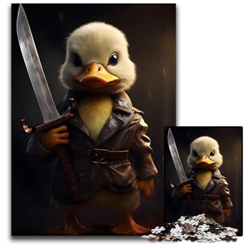 Puzzle für Erwachsene 1000 Teile Adventurer Duck realistische Puzzles für Erwachsene Heimaktivität für Feiertage Geburtstage und Familienspieleabende 1000 Teile (75 x 50 cm) von ZZQWIPEIS