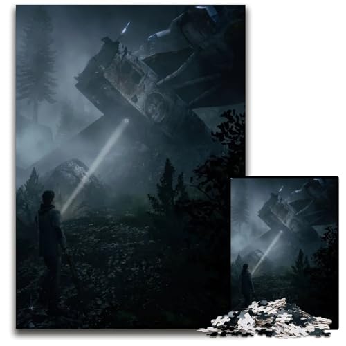 Puzzle für Erwachsene 1000 Teile Alan Wake-Puzzles für Erwachsene Heimaktivität für Feiertage Geburtstage und Familienspieleabende 1000 Teile (75 x 50 cm) von ZZQWIPEIS