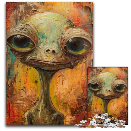 Puzzle für Erwachsene 1000 Teile Alien Art VII Unmögliches Puzzle für Erwachsene Geburtstage und Feiertage 1000 Teile (38 x 26 cm) von ZZQWIPEIS