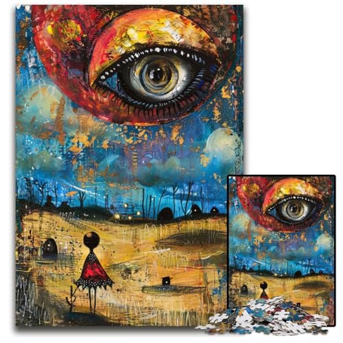 Puzzle für Erwachsene 1000 Teile Alien Art XX Papierpuzzle perfekt für Familienspaß Partyspiele Geburtstagspartygeschenke 1000 Teile (38 x 26 cm) von ZZQWIPEIS