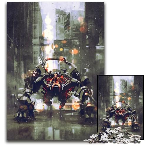 Puzzle für Erwachsene 1000 Teile Alien MERC Warrior Puzzles für Erwachsene Heimaktivität für Feiertage Geburtstage und Familienspieleabende 1000 Teile (75 x 50 cm) von ZZQWIPEIS