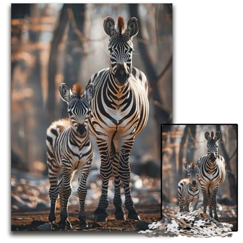 Puzzle für Erwachsene 1000 Teile Tierfamilie unmögliches Puzzle für Erwachsene Geburtstage und Feiertage 1000 Teile (75 x 50 cm) von ZZQWIPEIS