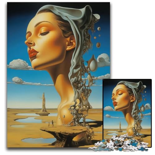 Puzzle für Erwachsene 1000 Teile abstrakte Zauberinnen Holzpuzzle perfekt für Familienspaß Partyspiele Geburtstagspartygeschenke 1000 Teile (75 x 50 cm) von ZZQWIPEIS