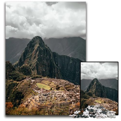 Puzzle für Erwachsene 1000 Teile antike Ruinen schwierige Puzzles für Erwachsene anspruchsvolles DIY-Denkspiel für Teenager 1000 Teile (38 x 26 cm) von ZZQWIPEIS