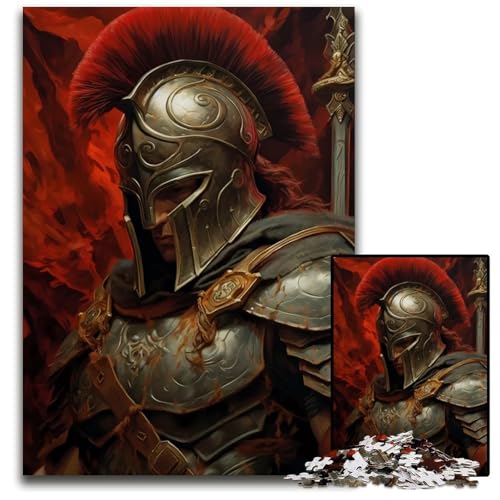 Puzzle für Erwachsene 1000 Teile antiker Soldat schwierige Puzzles für Erwachsene anspruchsvolles DIY-Denkspiel für Teenager 1000 Teile (38 x 26 cm) von ZZQWIPEIS