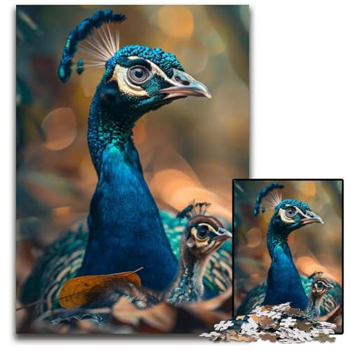 Puzzle für Erwachsene Tierfamilie 1000 Teile Puzzles für Erwachsene zur Heimdekoration Gehirntraining 1000 Teile (75 x 50 cm) von ZZQWIPEIS