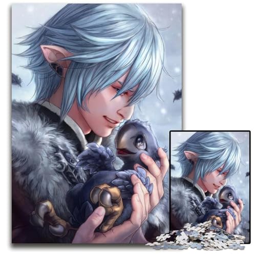 Puzzle mit 1000 Teilen „A Heros Companion-Papierpuzzle anspruchsvolles DIY-Denkspiel perfektes Familienspiel oder dekoratives Geschenk 1000 Teile (38 x 26 cm) von ZZQWIPEIS