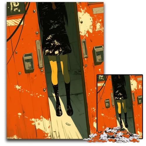 Puzzle mit 1000 Teilen für Erwachsene Abnormal Core anspruchsvolle Puzzles perfekt als Halloween- Weihnachts- und Geburtstagsgeschenk 1000 Teile (38 x 26 cm) von ZZQWIPEIS