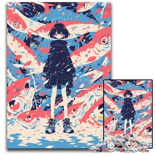 Puzzle mit 1000 Teilen für Erwachsene Abnormal Core anspruchsvolle Puzzles perfekt als Halloween- Weihnachts- und Geburtstagsgeschenk 1000 Teile (38 x 26 cm) von ZZQWIPEIS