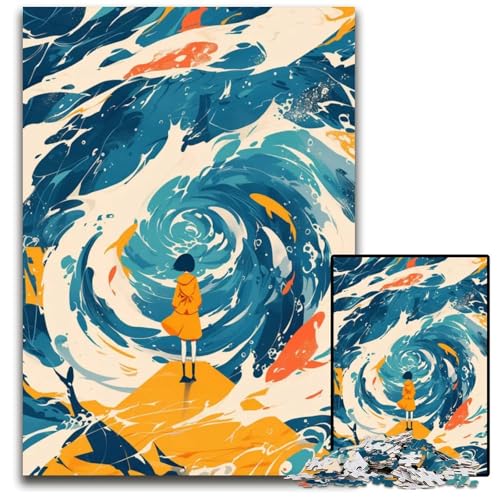 Puzzle mit 1000 Teilen für Erwachsene Abnormal Core anspruchsvolle Puzzles perfekt für Halloween Weihnachten Geburtstagsgeschenk 1000 Teile (75 x 50 cm) von ZZQWIPEIS