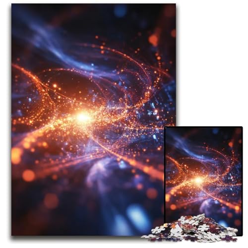 Puzzle mit 1000 Teilen für Erwachsene Abstrakter kosmischer Nebel Holzpuzzle Denksportaufgabe und Heimdekoration 1000 Teile (75 x 50 cm) von ZZQWIPEIS