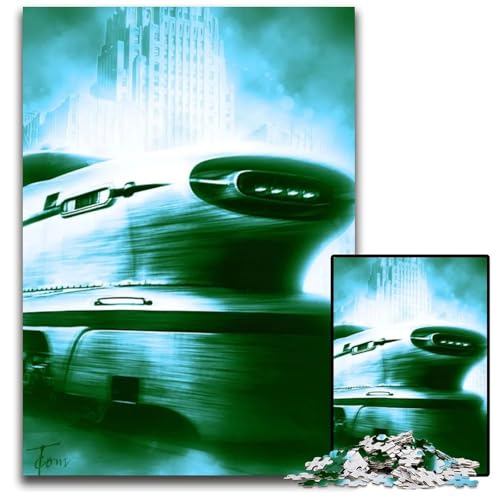 Puzzle mit 1000 Teilen für Erwachsene Aerotrain-Papierpuzzle Denksportaufgabe und Heimdekoration 1000 Teile (38 x 26 cm) von ZZQWIPEIS