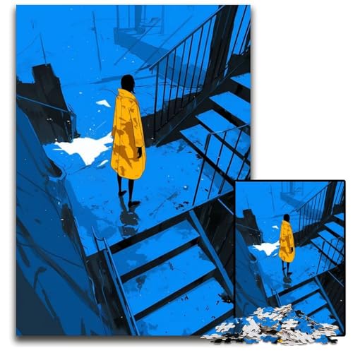 Puzzle mit 1000 Teilen für Erwachsene abnormer Kern Holzpuzzle Denksportaufgabe und Heimdekoration 1000 Teile (75 x 50 cm) von ZZQWIPEIS