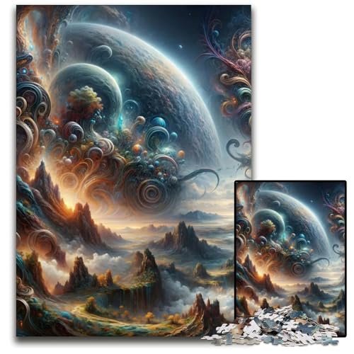 Puzzle mit 1000 Teilen für Erwachsene eine surreale Szene anspruchsvolle Puzzles perfekt für Halloween Weihnachten Geburtstagsgeschenk 1000 Teile (75 x 50 cm) von ZZQWIPEIS