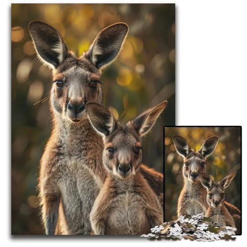 Tierfamilie 1000-Teile-Puzzle für Erwachsene anspruchsvolle Puzzles anspruchsvolle Denksportaufgabe entspannendes Spielzeug für Teenager 1000 PCS (75 x 50 cm) von ZZQWIPEIS