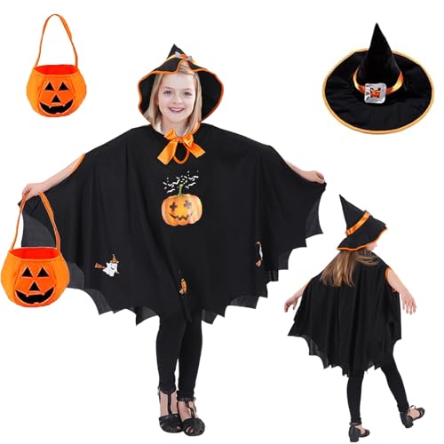 ZZRSYJ Halloween Fledermaus Umhang,Fledermaus Umhang Kostüm,Witch Umhang mit Hut,Fasching kostüme hexenkostüm Kürbis,Fledermaus Umhang mit Hut,für Jungen Mädchen Halloween Cosplay Party..(Schwarz) ZZRSYJ Halloween Fledermaus Umhang,Fledermaus Umhang Kostüm,Witch Umhang mit Hut,Fasching kostüme hexenkostüm Kürbis,Fledermaus Umhang mit Hut,für Jungen Mädchen Halloween Cosplay Party..(Schwarz) von ZZRSYJ
