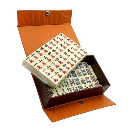 ZZSSSM Chinesisches Mahjong 1 Set Reise-Freizeit-Mahjong, klassisches Sammelspielzeug, chinesisches traditionelles Mahjong für die Freizeit mit der Familie Tisch-Mahjong-Fliesen von ZZSSSM