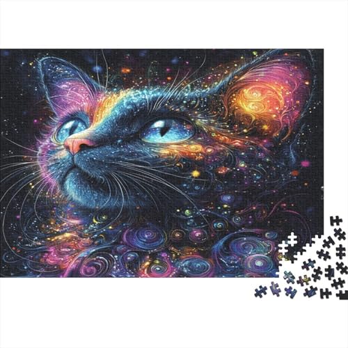 Artistic Cat1000 Erwachsene Puzzleteile, 1000 Pädagogische Puzzleteile, Heimdekoration Puzzleteile, 1000 Stücke1000pcs (75x50cm) von ZZVRMCYLD