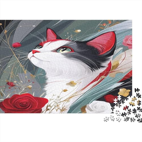 Artistic Cat1000 Puzzle Spiele Für Erwachsene Nachhaltige Puzzle Spiele1000pcs (75x50cm) von ZZVRMCYLD