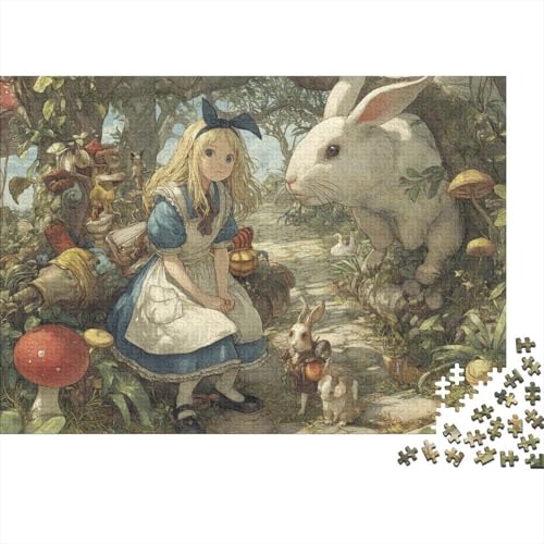 Bunny1000 Erwachsene Puzzleteile, AnimalDIY Erwachsene Und Kinder Intellektuelle Bildung Spielzeug Sammlung, 1000 Moderne Wohndekoration Puzzleteile1000pcs (75x50cm) von ZZVRMCYLD
