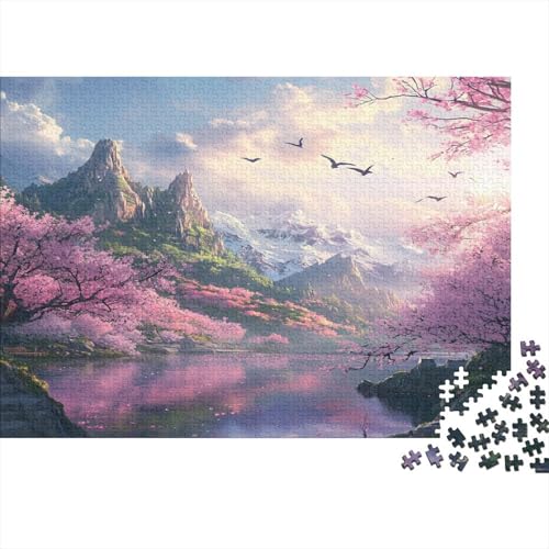 Chinese Landscape Painting1000-Puzzleteile, Cherry Treegeeignet Für Erwachsene Und Kinder Ab Zwölf Jahren1000pcs (75x50cm) von ZZVRMCYLD
