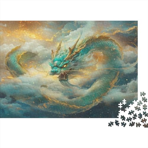 Chinese Long1000 Erwachsenes Puzzle,Chinese Elements 1000 Puzzle Pädagogisches Spiel, Heimdekoration Puzzle1000pcs (75x50cm) von ZZVRMCYLD