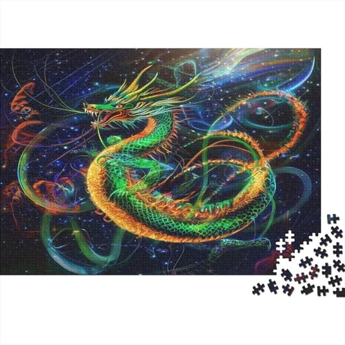 Chinese Long1000-Stücke Von Erwachsenen- Und Kinderspielzeug, Chinese ElementsPuzzle-Spiele, Bildungsspiele, Stressabbau, Wohndekoration-Puzzle, Hochwertige Und Langlebige 1000-Stücke1000pcs (75x50cm von ZZVRMCYLD