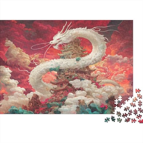Chinese Long1000-Stücke Von Erwachsenen- Und Kinderspielzeug,Chinese Elements Puzzle-Spiele, Erwachsene Und Kinder Pädagogische Spiele, Stresslindernde Wohndekorationspuzzles, 1000-Stücke1000pcs (75x von ZZVRMCYLD