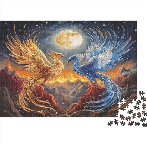 Chinese Mythical Phoenix1000 Erwachsene Puzzleteile, Chinese ElementsDIY Erwachsene Und Kinder Intellektuelle Bildung Spielzeug Sammlung, 1000 Moderne Wohndekoration Puzzleteile1000pcs (75x50cm) von ZZVRMCYLD