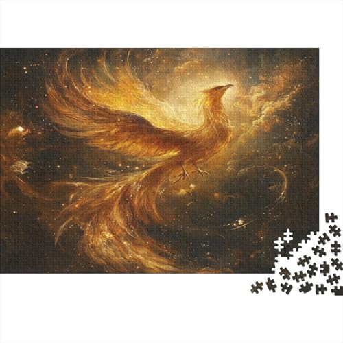 Chinese Mythical Phoenix1000-Stücke Des Erwachsenenpuzzlespiels, Erwachsenen-Spaß-Puzzlespiel, Chinese Elements1000-Stücke Des Hochwertigen Und Langlebigen Schulspiels Zur Entlastung Von Stress, 1000- von ZZVRMCYLD