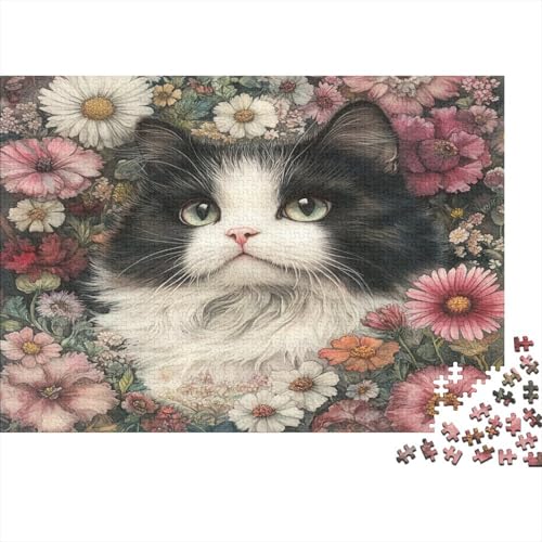 Cute Cat1000 Erwachsene Puzzleteile, DIY Erwachsene Und Kinder Intellektuelle Bildung Spielzeug Sammlung, 1000 Moderne Wohndekoration Puzzleteile1000pcs (75x50cm) von ZZVRMCYLD