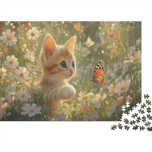 Cute Cat1000-Puzzleteile, Geeignet Für Erwachsene Und Kinder Ab Zwölf Jahren1000pcs (75x50cm) von ZZVRMCYLD