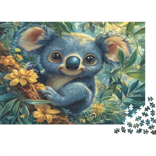 Cute Koala1000 Erwachsenes Puzzle,Animal 1000 Puzzle Pädagogisches Spiel, Heimdekoration Puzzle1000pcs (75x50cm) von ZZVRMCYLD