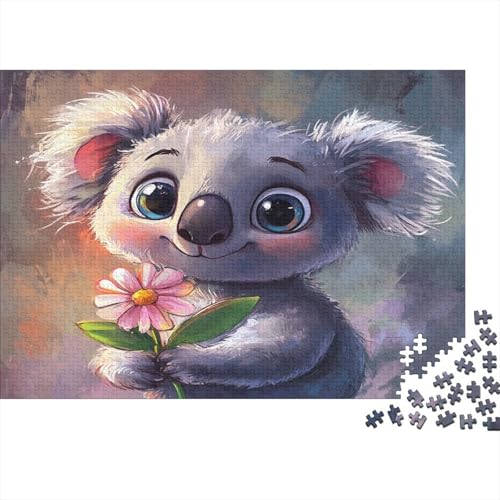Cute Koala1000-Stücke Von Erwachsenen- Und Kinderspielzeug,Animal Puzzle-Spiele, Erwachsene Und Kinder Pädagogische Spiele, Stresslindernde Wohndekorationspuzzles, 1000-Stücke1000pcs (75x50cm) von ZZVRMCYLD