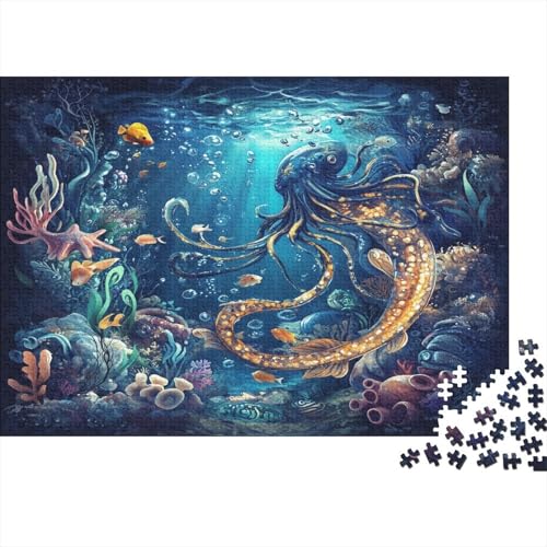 Cute Octopus1000 Erwachsene Puzzleteile, AnimalDIY Erwachsene Und Kinder Intellektuelle Bildung Spielzeug Sammlung, 1000 Moderne Wohndekoration Puzzleteile1000pcs (75x50cm) von ZZVRMCYLD