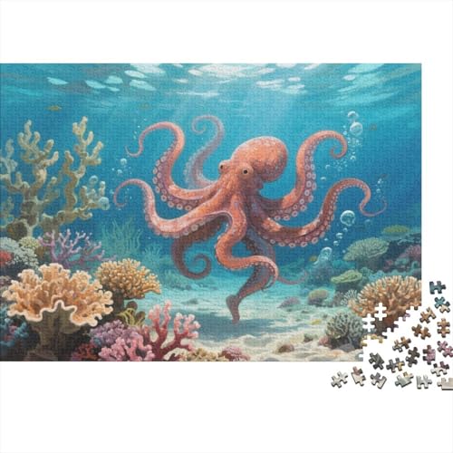 Cute Octopus1000 Erwachsene Puzzleteile, AnimalDIY Erwachsene Und Kinder Intellektuelle Bildung Spielzeug Sammlung, 1000 Moderne Wohndekoration Puzzleteile1000pcs (75x50cm) von ZZVRMCYLD