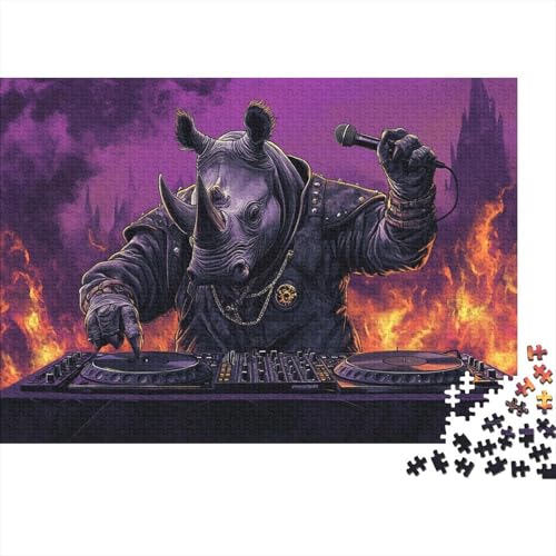 DJ Rhino1000 Puzzle Spiele Für Erwachsene Nachhaltige Puzzle Spielecool1000pcs (75x50cm) von ZZVRMCYLD