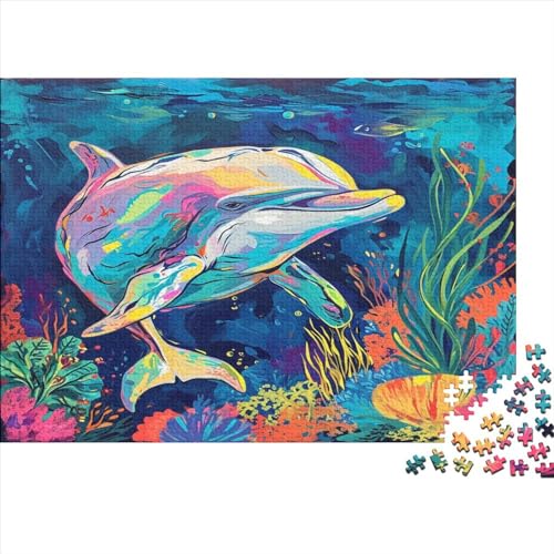Dolphin1000 Erwachsene Puzzleteile, 1000 Heimdekoration Puzzleteile, 1000 Puzzleteile1000pcs (75x50cm) von ZZVRMCYLD