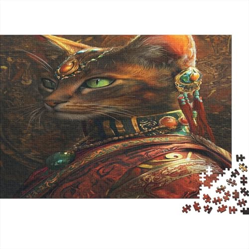 Egyptian Cat1000 Erwachsene Puzzleteile, AnimalDIY Erwachsene Und Kinder Intellektuelle Bildung Spielzeug Sammlung, 1000 Moderne Wohndekoration Puzzleteile1000pcs (75x50cm) von ZZVRMCYLD