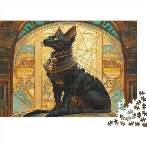 Egyptian Cat1000 Puzzle Spiele Für Erwachsene Nachhaltige Puzzle Spieleanimal1000pcs (75x50cm) von ZZVRMCYLD
