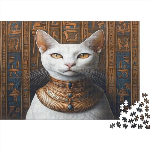 Egyptian Cat1000 Teile des Erwachsenenpuzzles, Animal1000 Stücke des Erwachsenenpuzzles, Bildungspuzzle, Heimdekoration Puzzle, 1000 Stücke1000pcs (75x50cm) von ZZVRMCYLD