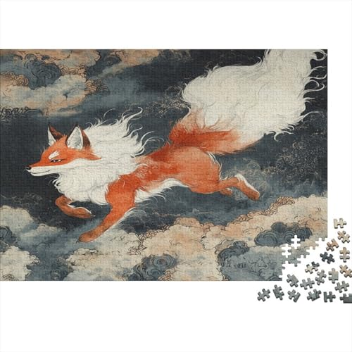 Fox1000 Erwachsene Puzzleteile, Animal Chinese ElementsDIY Erwachsene Und Kinder Intellektuelle Bildung Spielzeug Sammlung, 1000 Moderne Wohndekoration Puzzleteile1000pcs (75x50cm) von ZZVRMCYLD