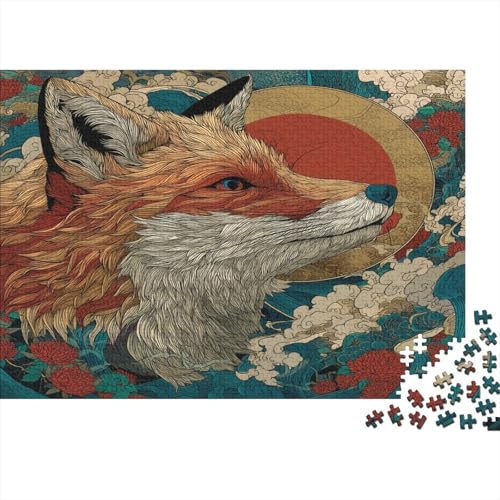 Fox1000 Erwachsene Puzzleteile, AnimalDIY Erwachsene Und Kinder Intellektuelle Bildung Spielzeug Sammlung, 1000 Moderne Wohndekoration Puzzleteile1000pcs (75x50cm) von ZZVRMCYLD