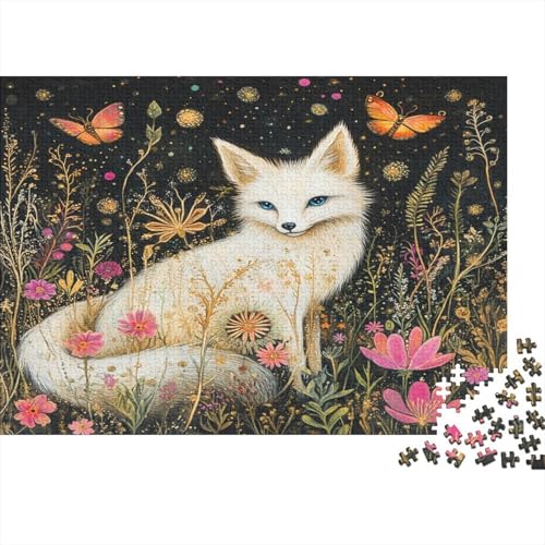 Fox1000 Erwachsenes Puzzle,Animal Chinese Elements 1000 Puzzle Pädagogisches Spiel, Heimdekoration Puzzle1000pcs (75x50cm) von ZZVRMCYLD