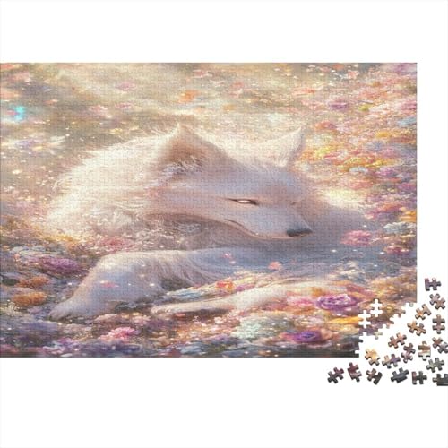 Fox1000 Erwachsenes Puzzle,Animal Chinese Elements 1000 Puzzle Pädagogisches Spiel, Heimdekoration Puzzle1000pcs (75x50cm) von ZZVRMCYLD