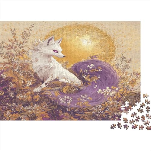 Fox1000-Puzzleteile, Animal Chinese Elementsgeeignet Für Erwachsene Und Kinder Ab Zwölf Jahren1000pcs (75x50cm) von ZZVRMCYLD