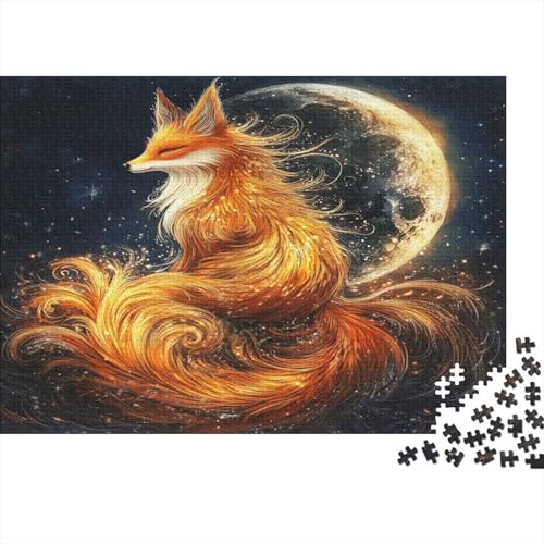 Fox1000-Stücke Von Erwachsenen- Und Kinderspielzeug, Animal Chinese ElementsPuzzle-Spiele, Bildungsspiele, Stressabbau, Wohndekoration-Puzzle, Hochwertige Und Langlebige 1000-Stücke1000pcs (75x50cm) von ZZVRMCYLD